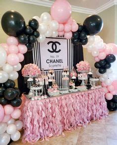 chanel logo balloons|pink chanel party decorations.